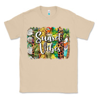 Mushroom sunset vibes brush stroke Classic Tee - BarkalooDesign