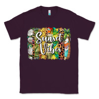 Plum sunset vibes brush stroke Classic Tee - BarkalooDesign