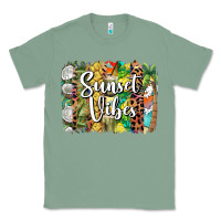 Sage sunset vibes brush stroke Classic Tee - BarkalooDesign