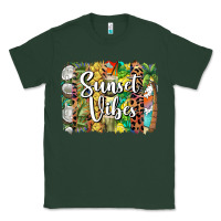 Sports Green sunset vibes brush stroke Classic Tee - BarkalooDesign