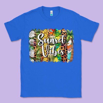 Sunset Vibes Brush Stroke Classic Tee Designed By Barkaloodesign