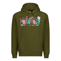 Army Green pharmacy Premium Hoodie - AdoDesignShop
