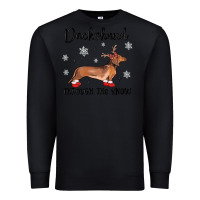 Black dachshund through the snow Premium Sweatshirt - MaliasSmallBusiness