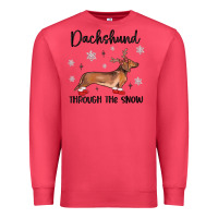 Cardinal dachshund through the snow Premium Sweatshirt - MaliasSmallBusiness