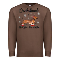 Chestnut dachshund through the snow Premium Sweatshirt - MaliasSmallBusiness