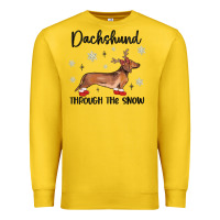 Lemon dachshund through the snow Premium Sweatshirt - MaliasSmallBusiness