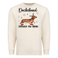 Sandshell dachshund through the snow Premium Sweatshirt - MaliasSmallBusiness