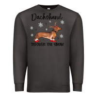 Smoke dachshund through the snow Premium Sweatshirt - MaliasSmallBusiness
