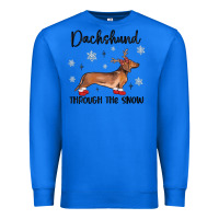 True Royal dachshund through the snow Premium Sweatshirt - MaliasSmallBusiness