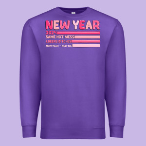 2024 New Year Premium Sweatshirt Designed By Maliassmallbusiness