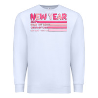 White 2024 new year Premium Sweatshirt - MaliasSmallBusiness
