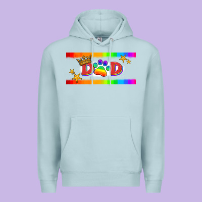 Lgbtq Dad  Libbey Glass Premium Hoodie Designed By Hra Design Shop