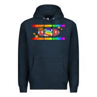 Navy lgbtq dad  libbey glass Premium Hoodie - HRA Design Shop