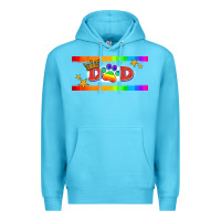 Ocean Blue lgbtq dad  libbey glass Premium Hoodie - HRA Design Shop
