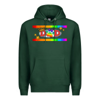 Sports Green lgbtq dad  libbey glass Premium Hoodie - HRA Design Shop