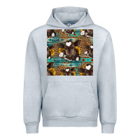 Heather Grey western baby calf seamless pattern Urban Hoodie - HRA Design Shop