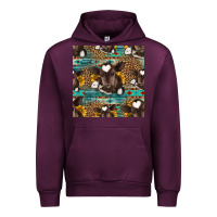 Mauve Wine western baby calf seamless pattern Urban Hoodie - HRA Design Shop