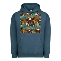 Pigment Midnight Navy western baby calf seamless pattern Urban Hoodie - HRA Design Shop