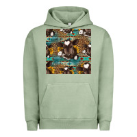 Pigment Oil Green western baby calf seamless pattern Urban Hoodie - HRA Design Shop