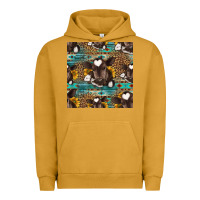 Pigment Peanut Butter western baby calf seamless pattern Urban Hoodie - HRA Design Shop