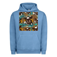 Pigment Pebble Blue western baby calf seamless pattern Urban Hoodie - HRA Design Shop