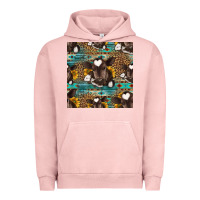 Pigment Salmon western baby calf seamless pattern Urban Hoodie - HRA Design Shop