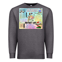 Charcoal Heather artist life Premium Sweatshirt - MaliasSmallBusiness