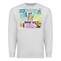 Dove Grey artist life Premium Sweatshirt - MaliasSmallBusiness