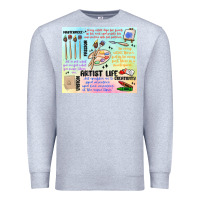 Heather Grey artist life Premium Sweatshirt - MaliasSmallBusiness