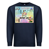 Navy artist life Premium Sweatshirt - MaliasSmallBusiness