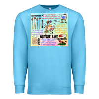 Ocean Blue artist life Premium Sweatshirt - MaliasSmallBusiness