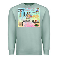 Seafoam artist life Premium Sweatshirt - MaliasSmallBusiness