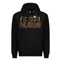 Black school nurse Premium Hoodie - CowhideDigitalArt
