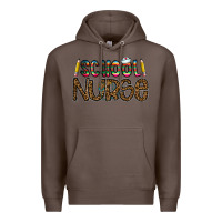 Coffee school nurse Premium Hoodie - CowhideDigitalArt