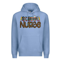 Colony Blue school nurse Premium Hoodie - CowhideDigitalArt