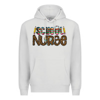 Dove Grey school nurse Premium Hoodie - CowhideDigitalArt