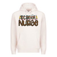 Pale Pink school nurse Premium Hoodie - CowhideDigitalArt