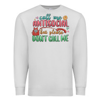 Dove Grey call me antisocial but please dont call me Premium Sweatshirt - MaliasSmallBusiness