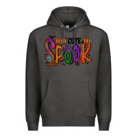 Charcoal Heather too cute to spook Premium Hoodie - RacoonDesign