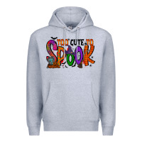 Heather Grey too cute to spook Premium Hoodie - RacoonDesign