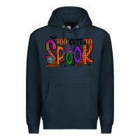 Navy too cute to spook Premium Hoodie - RacoonDesign