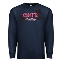 Navy cheer mama Premium Sweatshirt - MaliasSmallBusiness