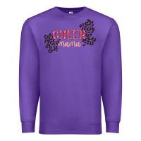 Purple cheer mama Premium Sweatshirt - MaliasSmallBusiness