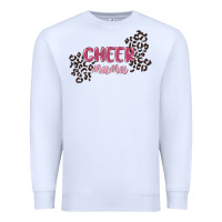 White cheer mama Premium Sweatshirt - MaliasSmallBusiness