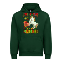 Forest Green christmas magical unicorn Urban Hoodie - FaDigitalArtStudio