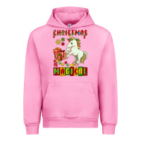 Fuchsia Pink christmas magical unicorn Urban Hoodie - FaDigitalArtStudio