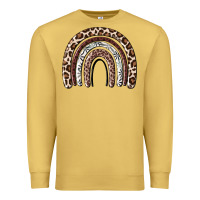 Antique Gold Cheetah rainbow Premium Sweatshirt - MaliasSmallBusiness