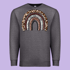 Cheetah Rainbow Premium Sweatshirt Designed By Maliassmallbusiness