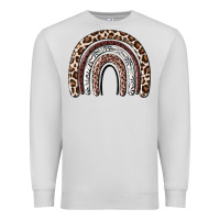Dove Grey Cheetah rainbow Premium Sweatshirt - MaliasSmallBusiness