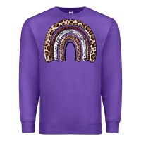 Purple Cheetah rainbow Premium Sweatshirt - MaliasSmallBusiness